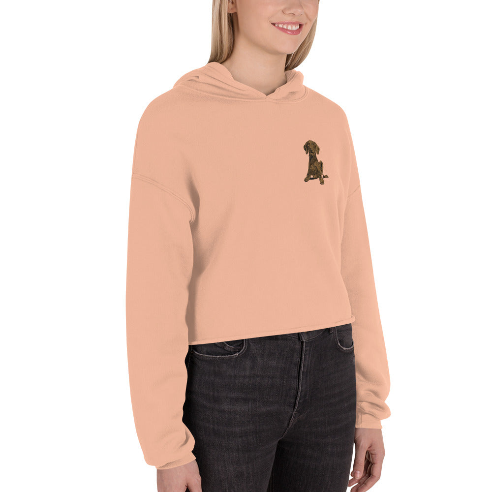 Vizsla Dog Crop Hoodie