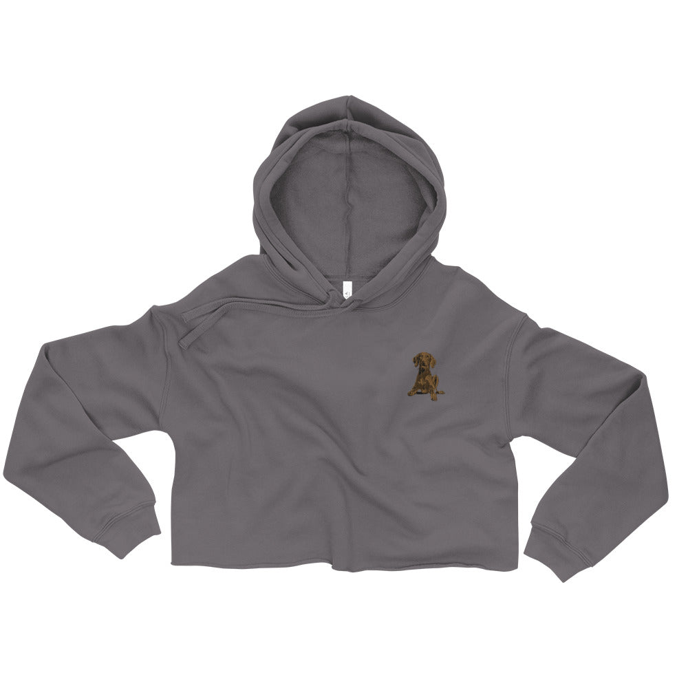 Vizsla Dog Crop Hoodie