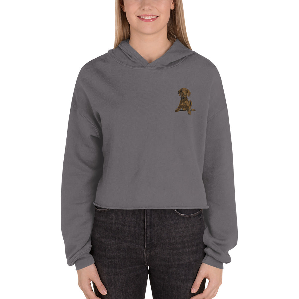 Vizsla Dog Crop Hoodie