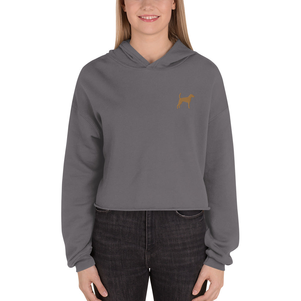 Foxhound Dog Crop Hoodie