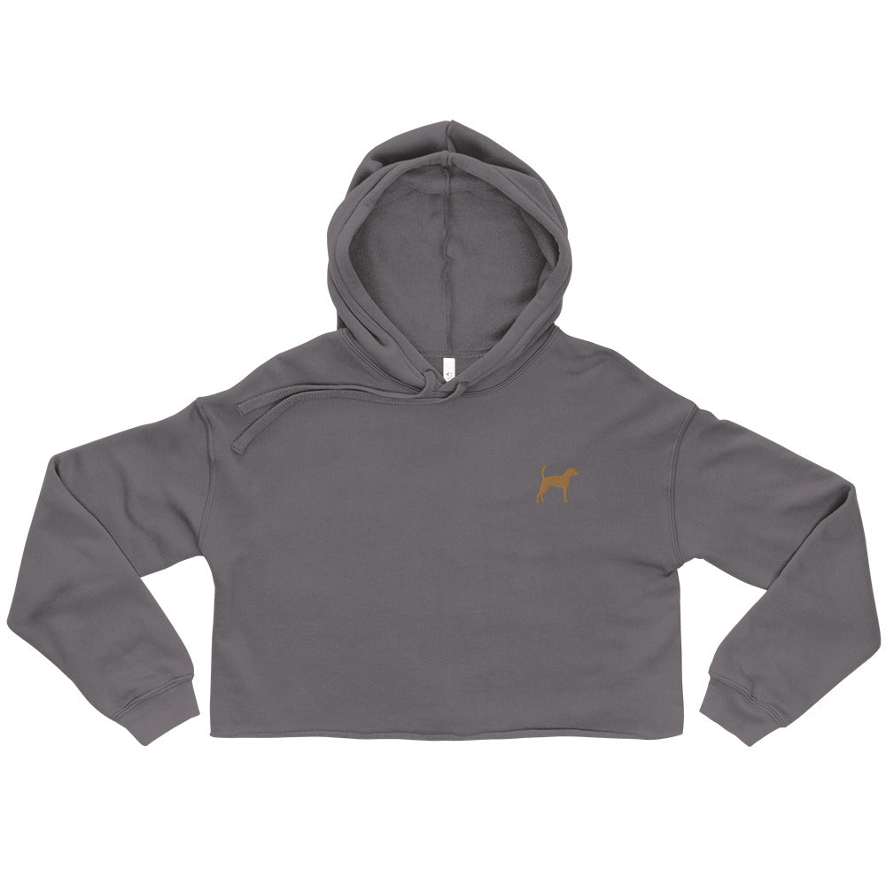 Foxhound Dog Crop Hoodie