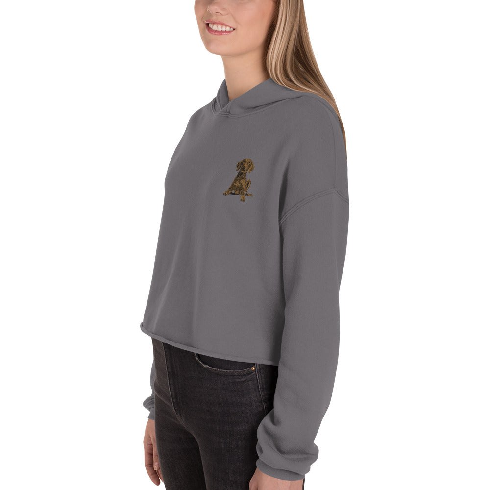 Vizsla Dog Crop Hoodie