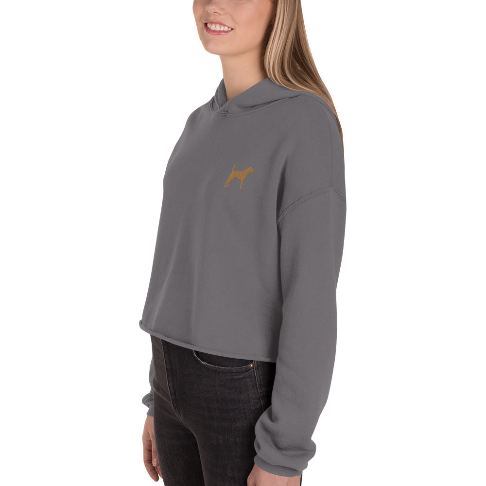 Foxhound Dog Crop Hoodie