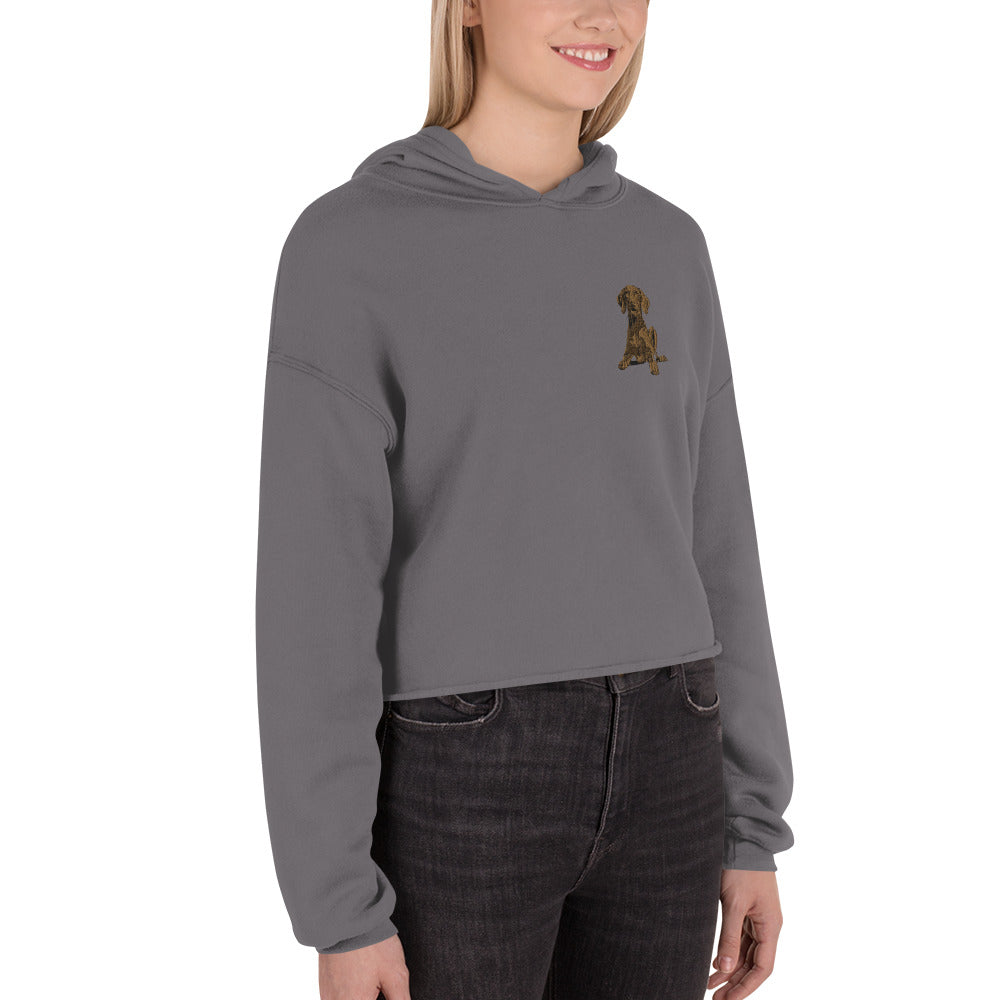 Vizsla Dog Crop Hoodie