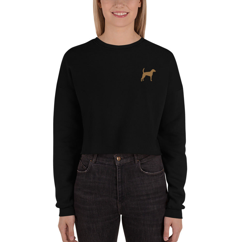 Foxhound Dog Crop Sweatshirt