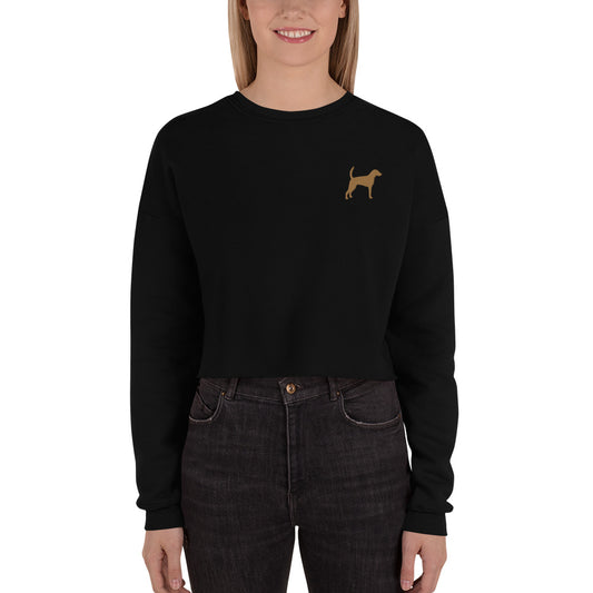 Foxhound Dog Crop Sweatshirt