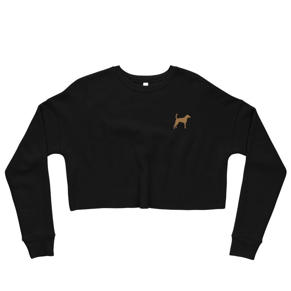 Foxhound Dog Crop Sweatshirt