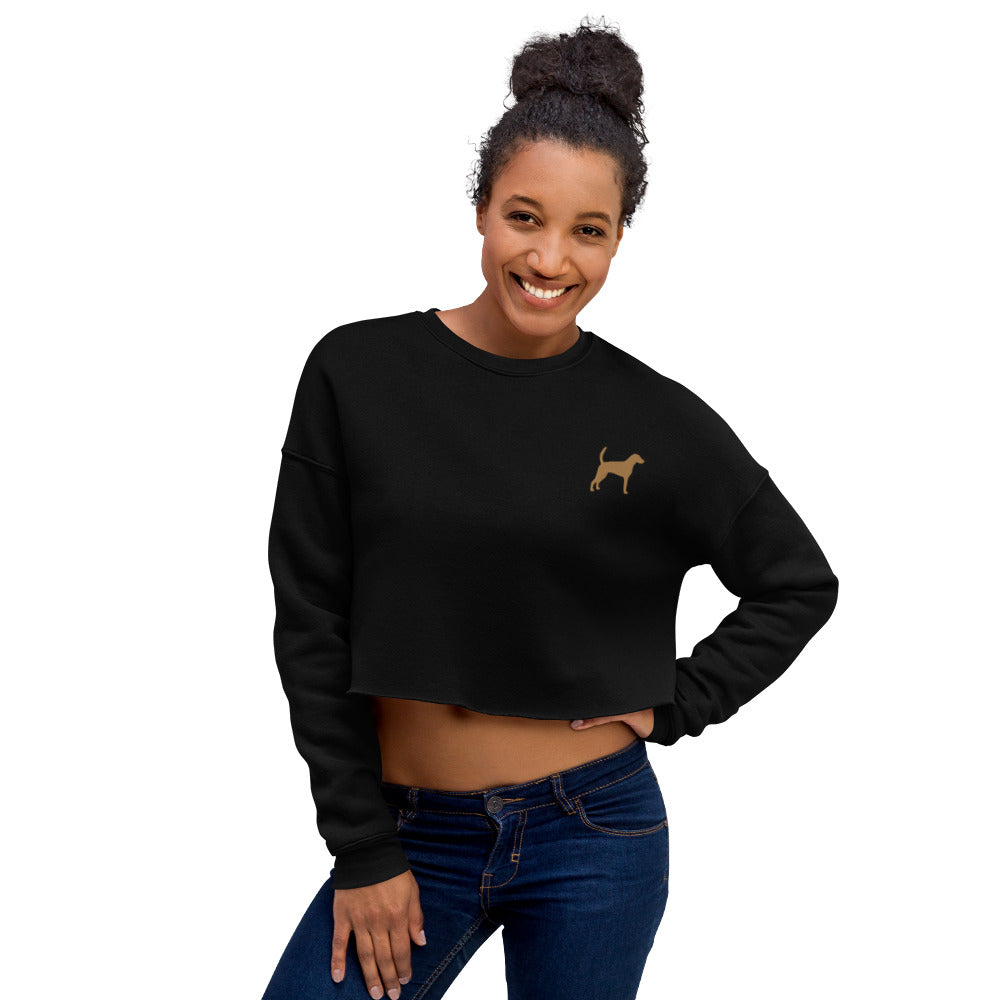 Foxhound Dog Crop Sweatshirt