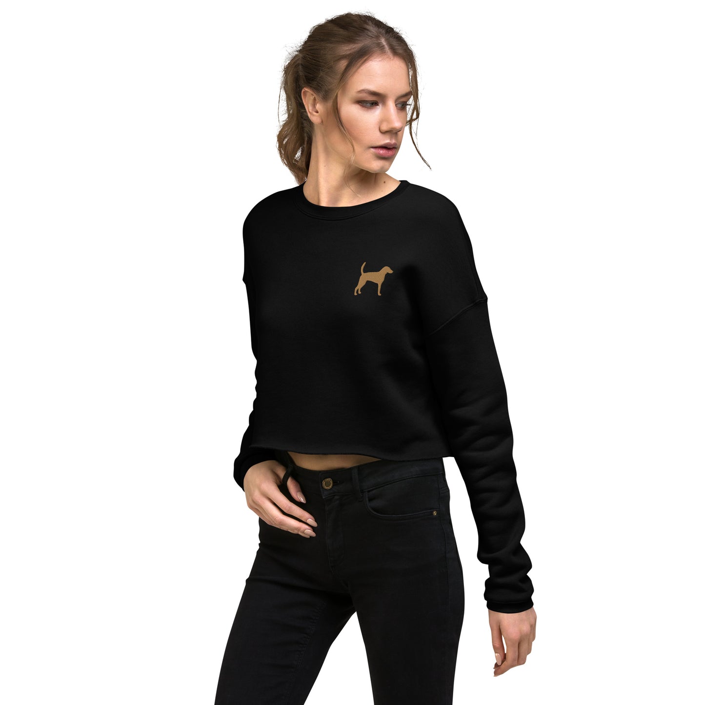 Foxhound Dog Crop Sweatshirt