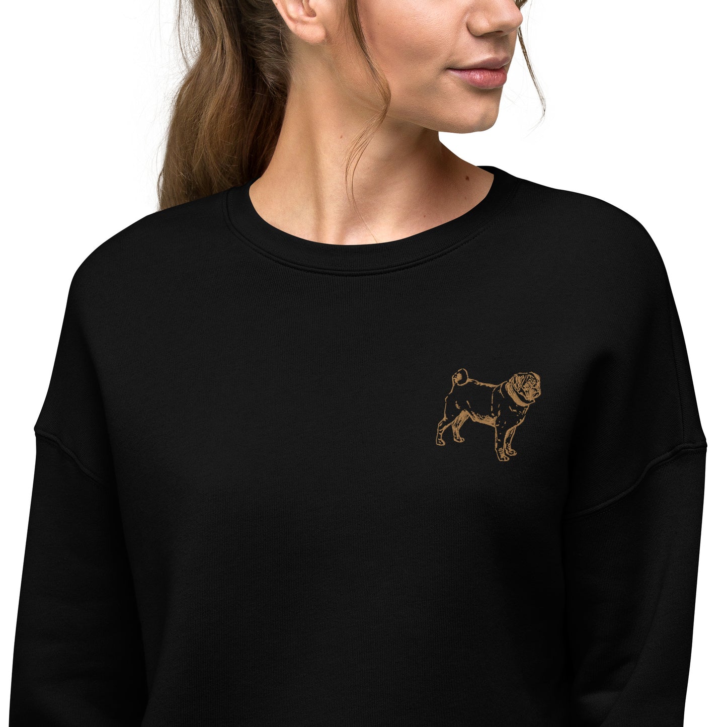 Pug Crop Sweatshirt