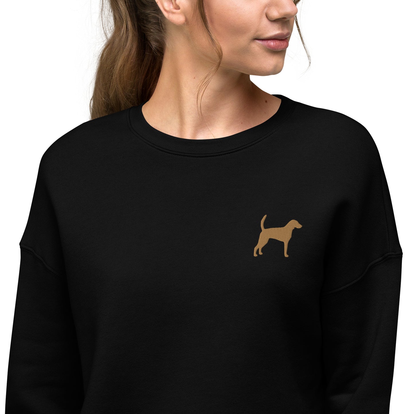 Foxhound Dog Crop Sweatshirt