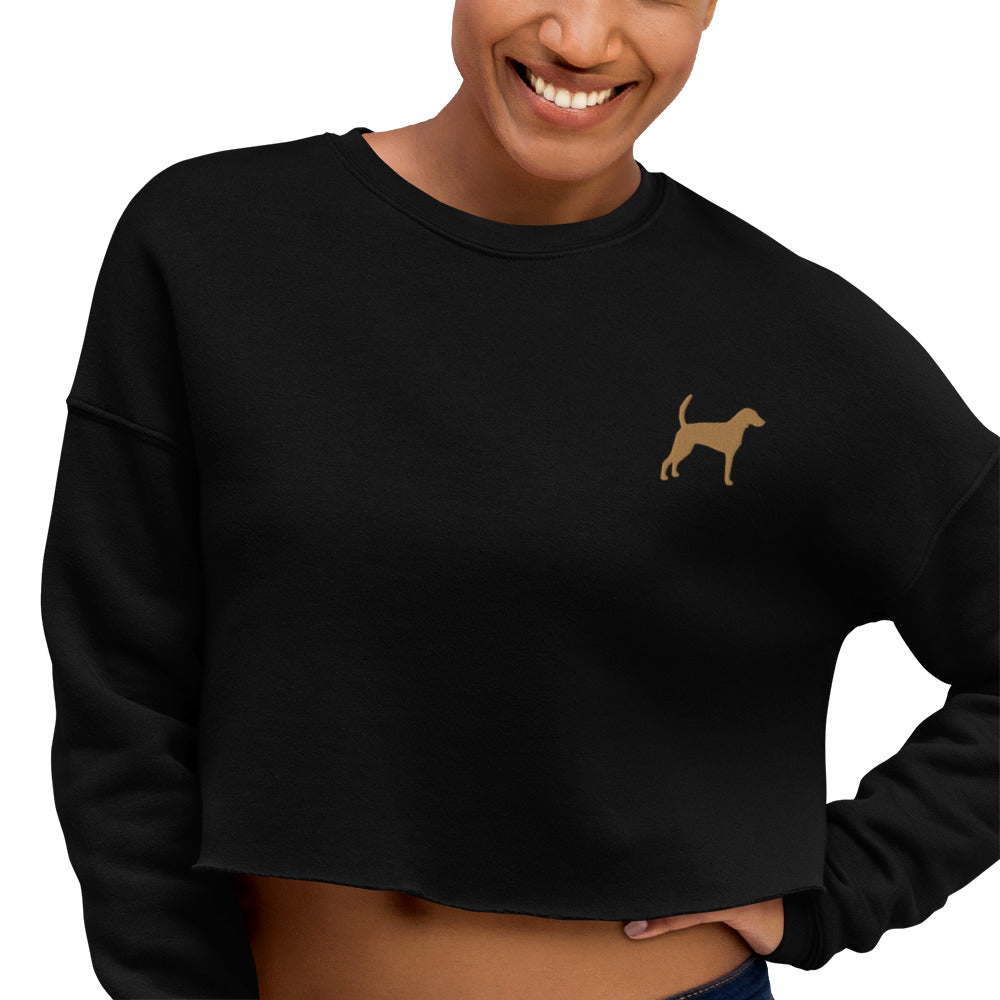 Foxhound Dog Crop Sweatshirt