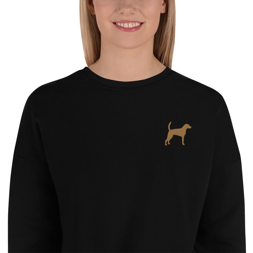 Foxhound Dog Crop Sweatshirt