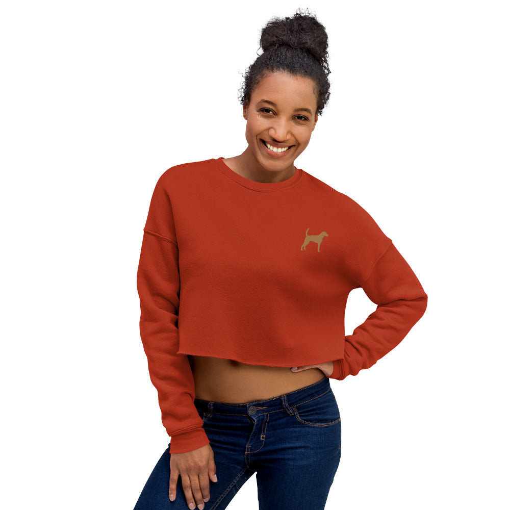 Foxhound Dog Crop Sweatshirt