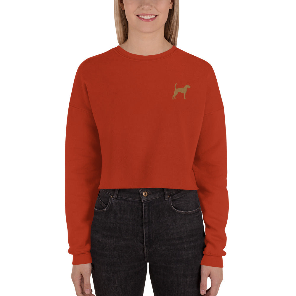 Foxhound Dog Crop Sweatshirt