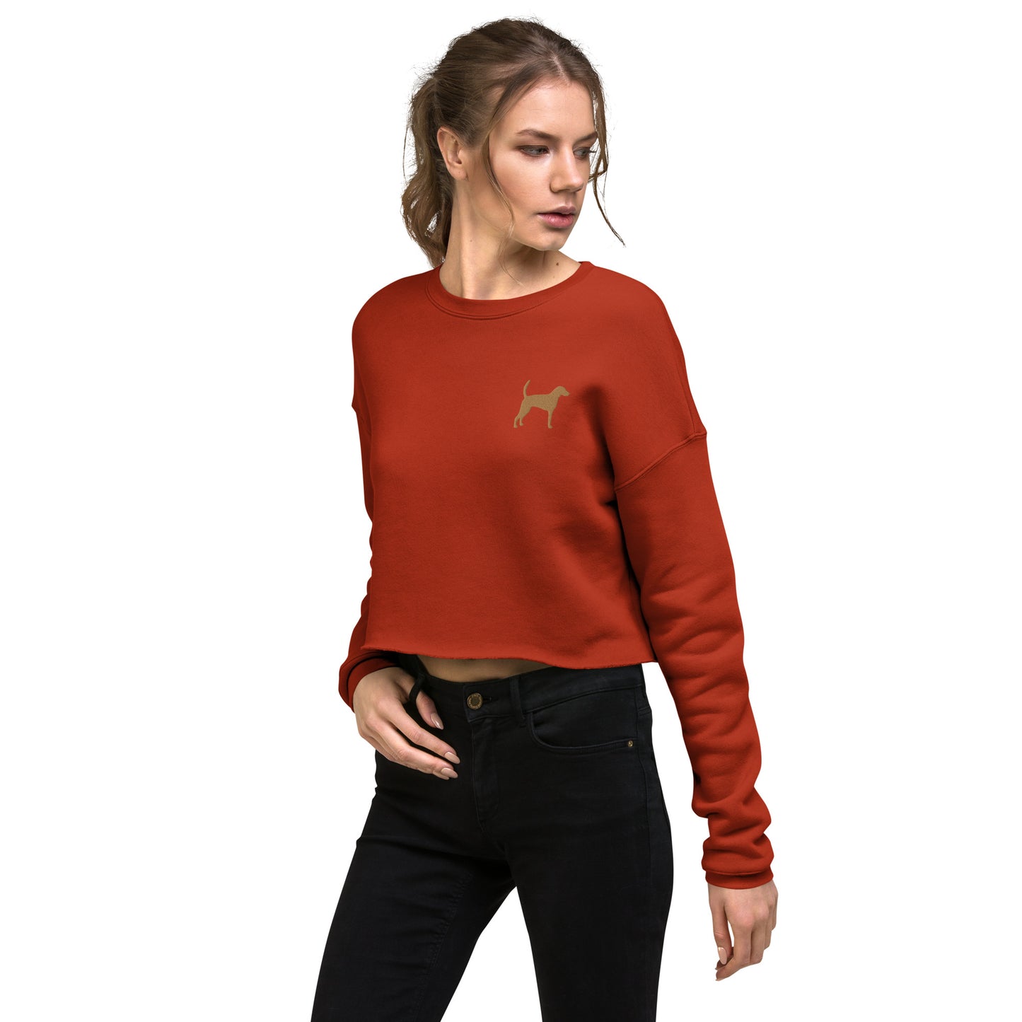 Foxhound Dog Crop Sweatshirt