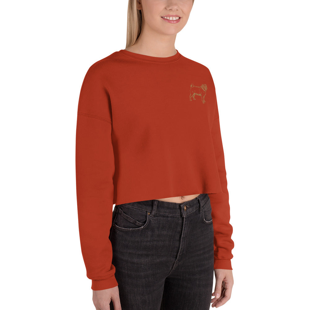 Pug Crop Sweatshirt