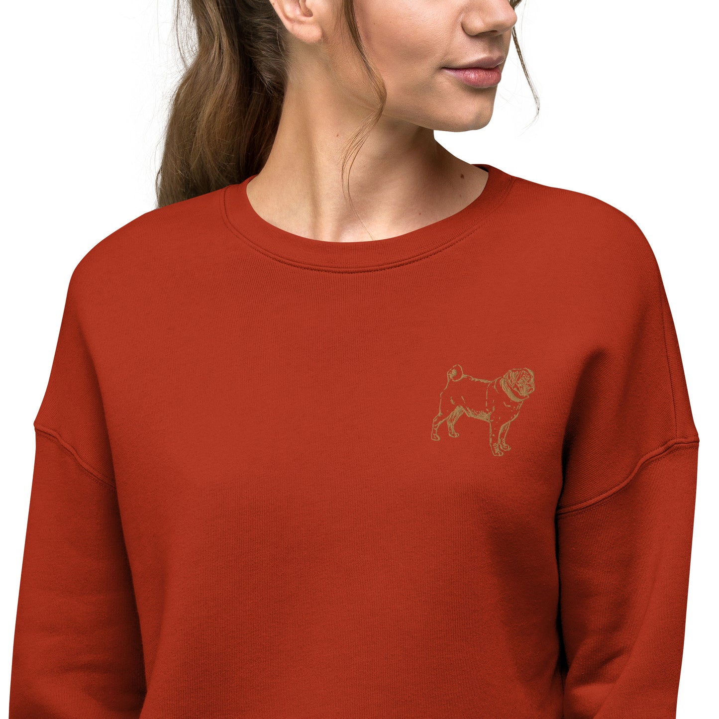 Pug Crop Sweatshirt