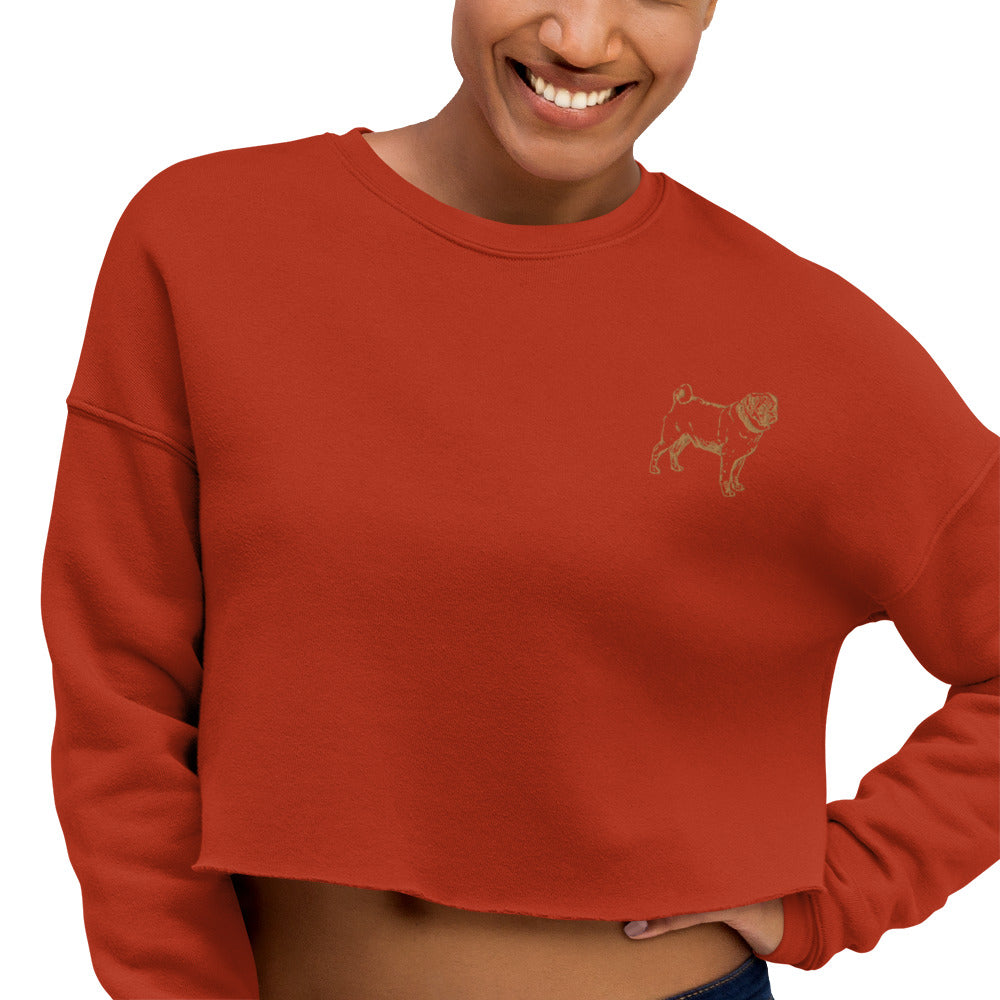 Pug Crop Sweatshirt