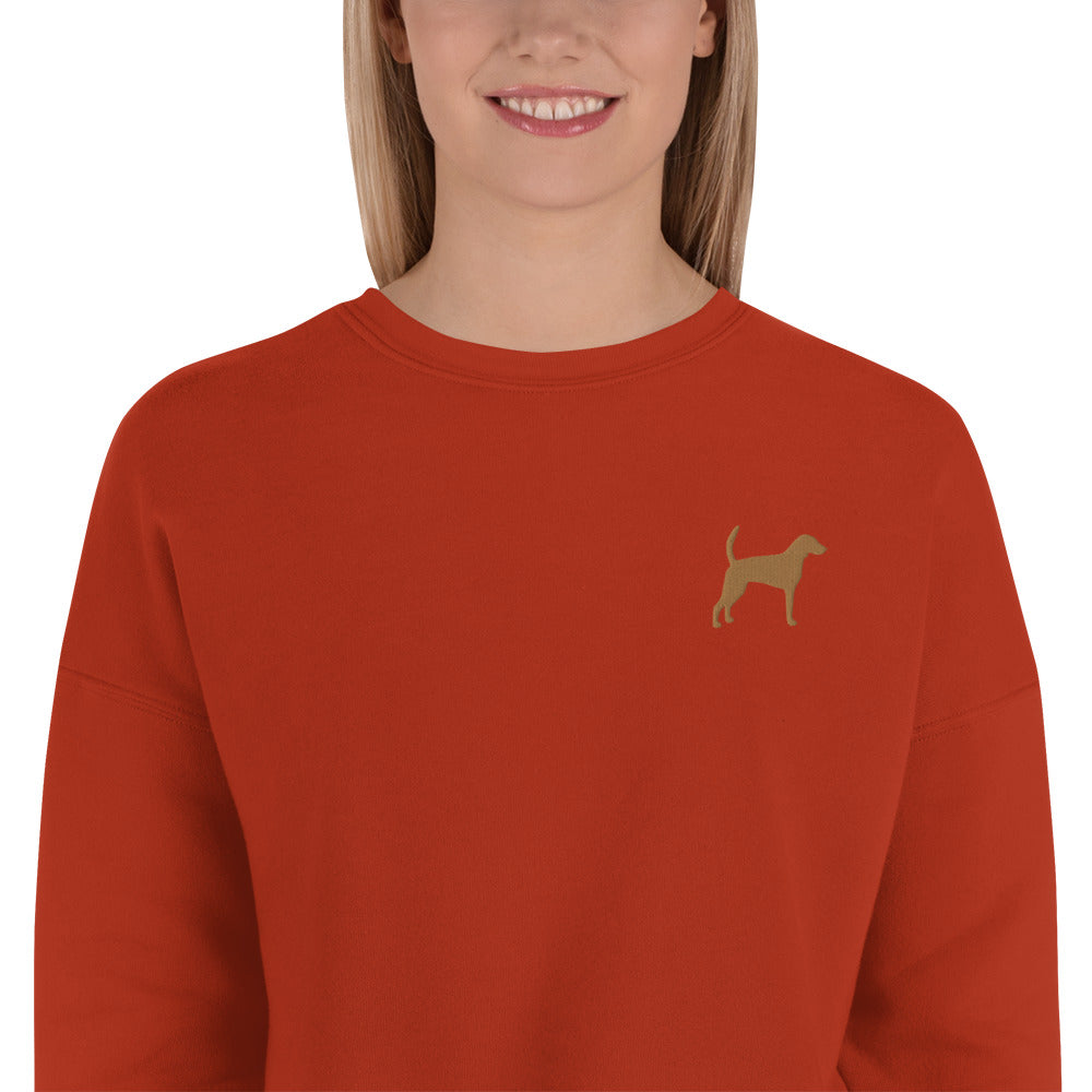 Foxhound Dog Crop Sweatshirt