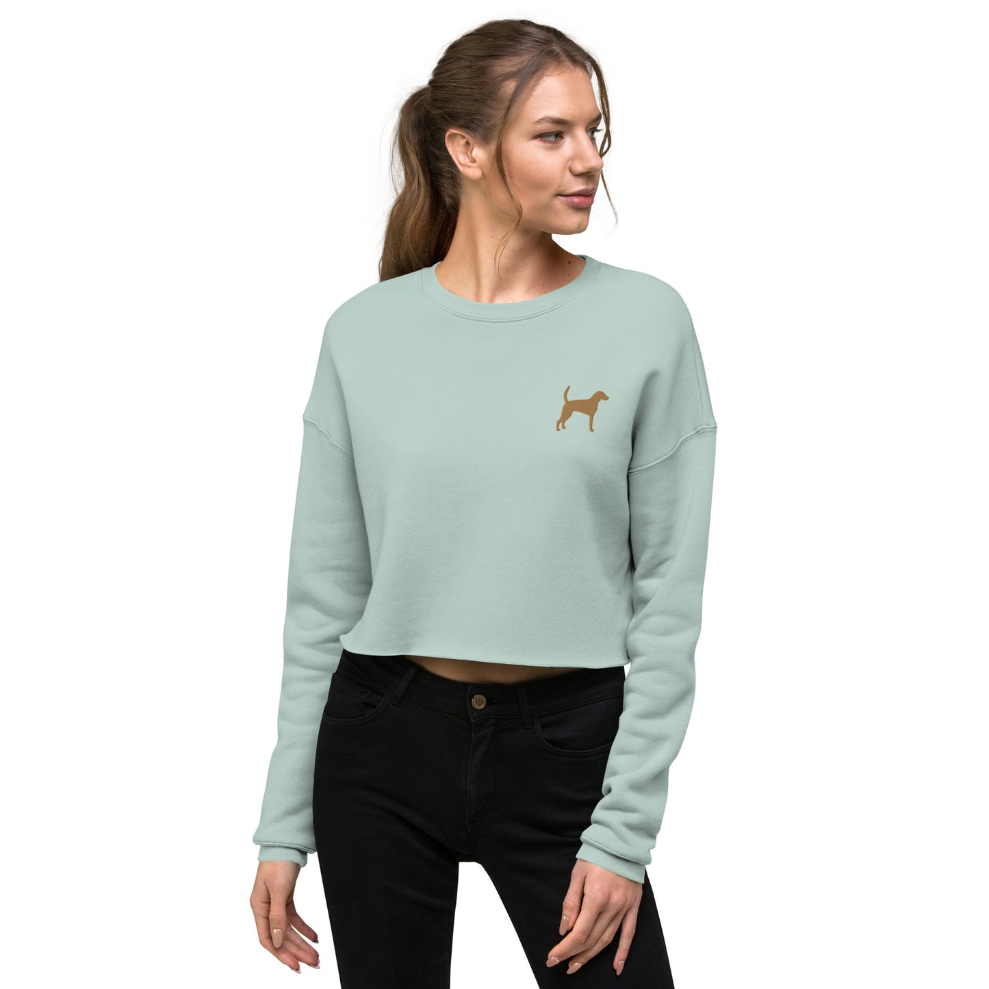 Foxhound Dog Crop Sweatshirt