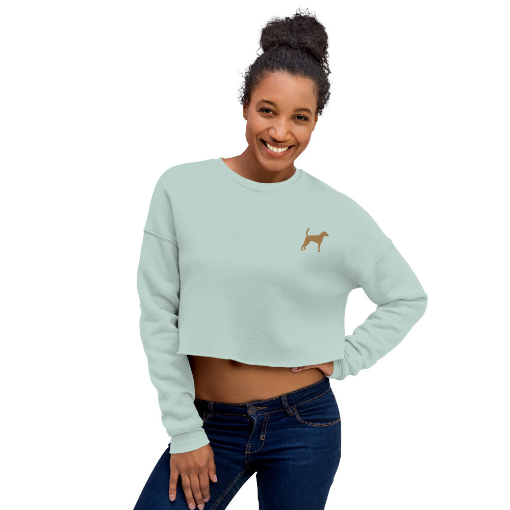 Foxhound Dog Crop Sweatshirt