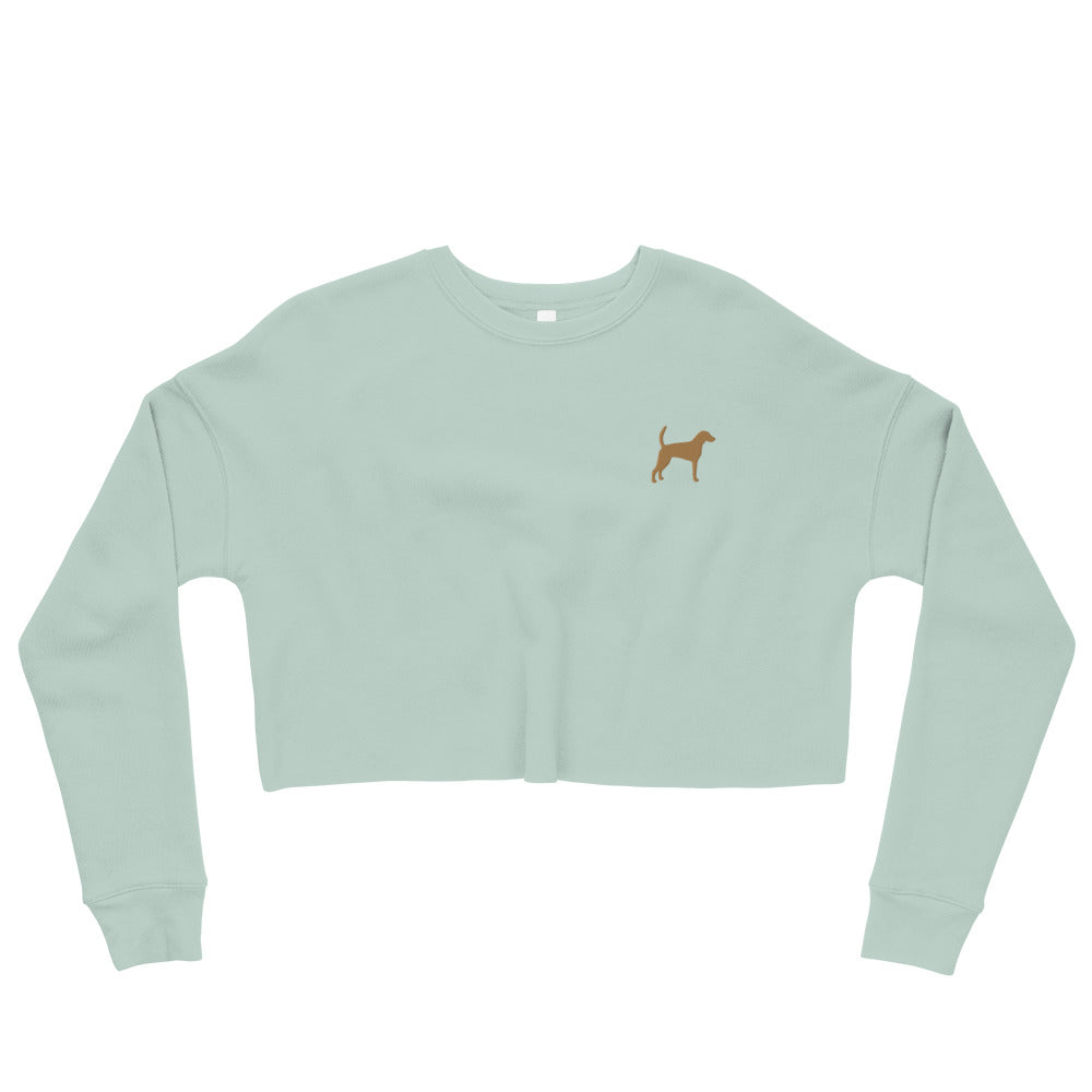 Foxhound Dog Crop Sweatshirt