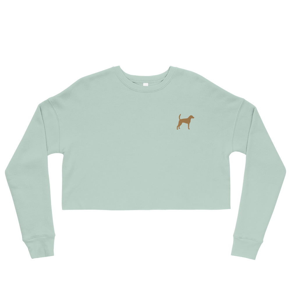 Foxhound Dog Crop Sweatshirt