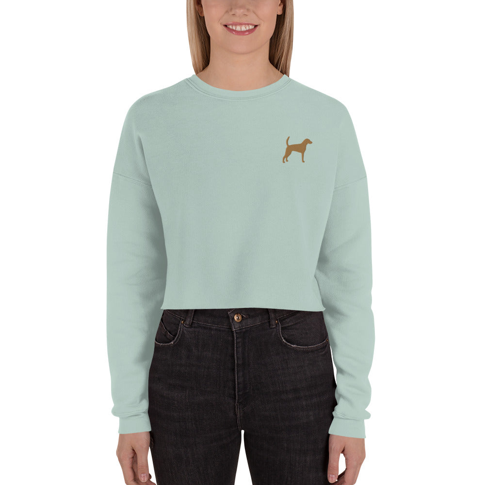 Foxhound Dog Crop Sweatshirt