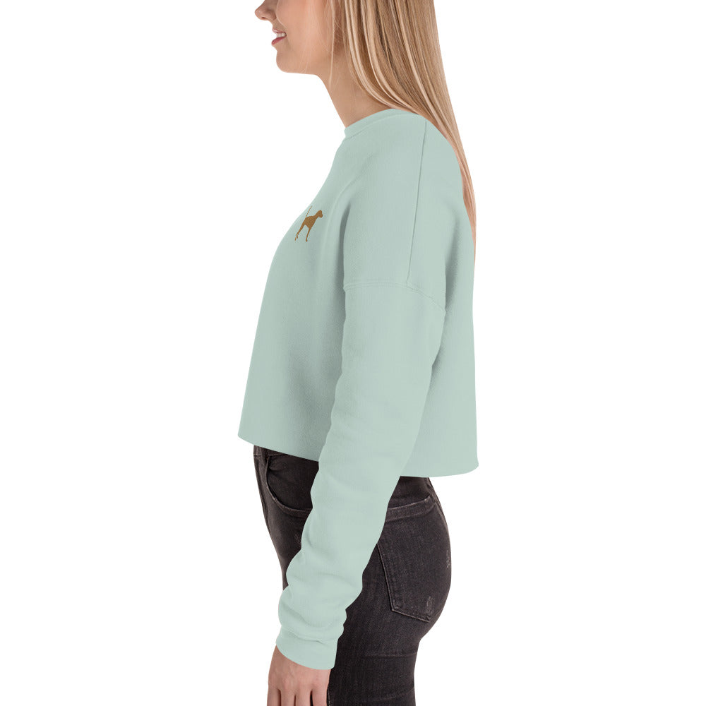 Foxhound Dog Crop Sweatshirt