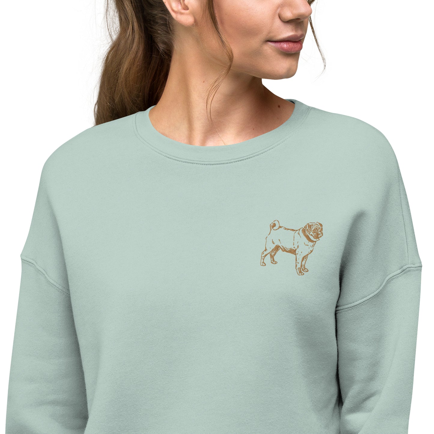 Pug Crop Sweatshirt