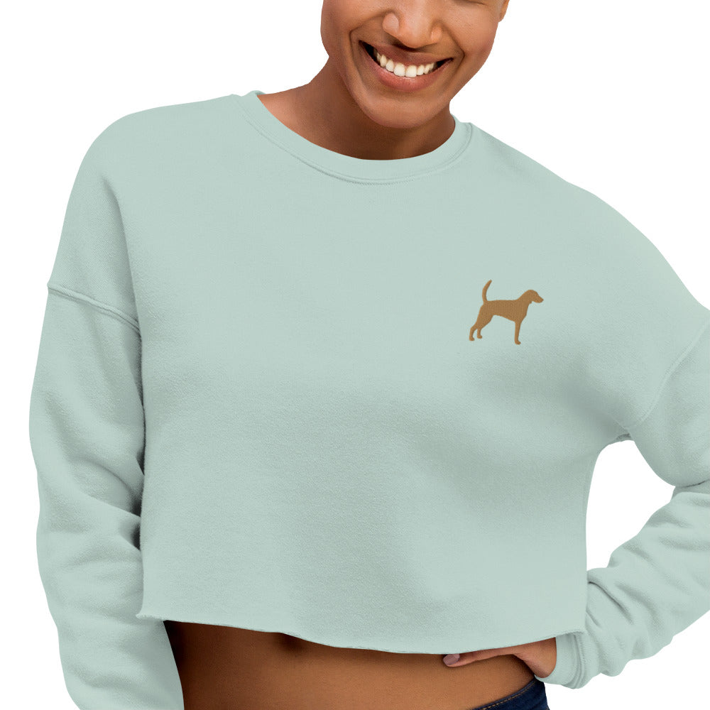 Foxhound Dog Crop Sweatshirt