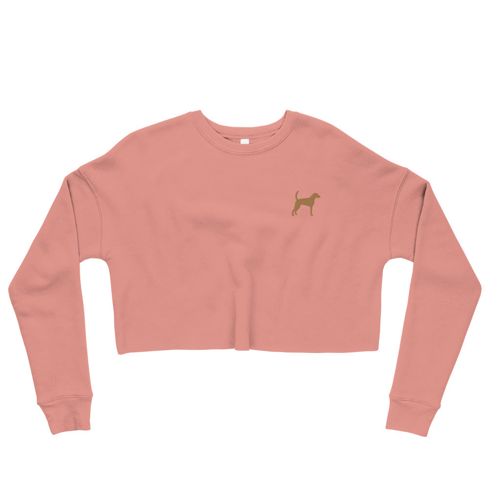 Foxhound Dog Crop Sweatshirt