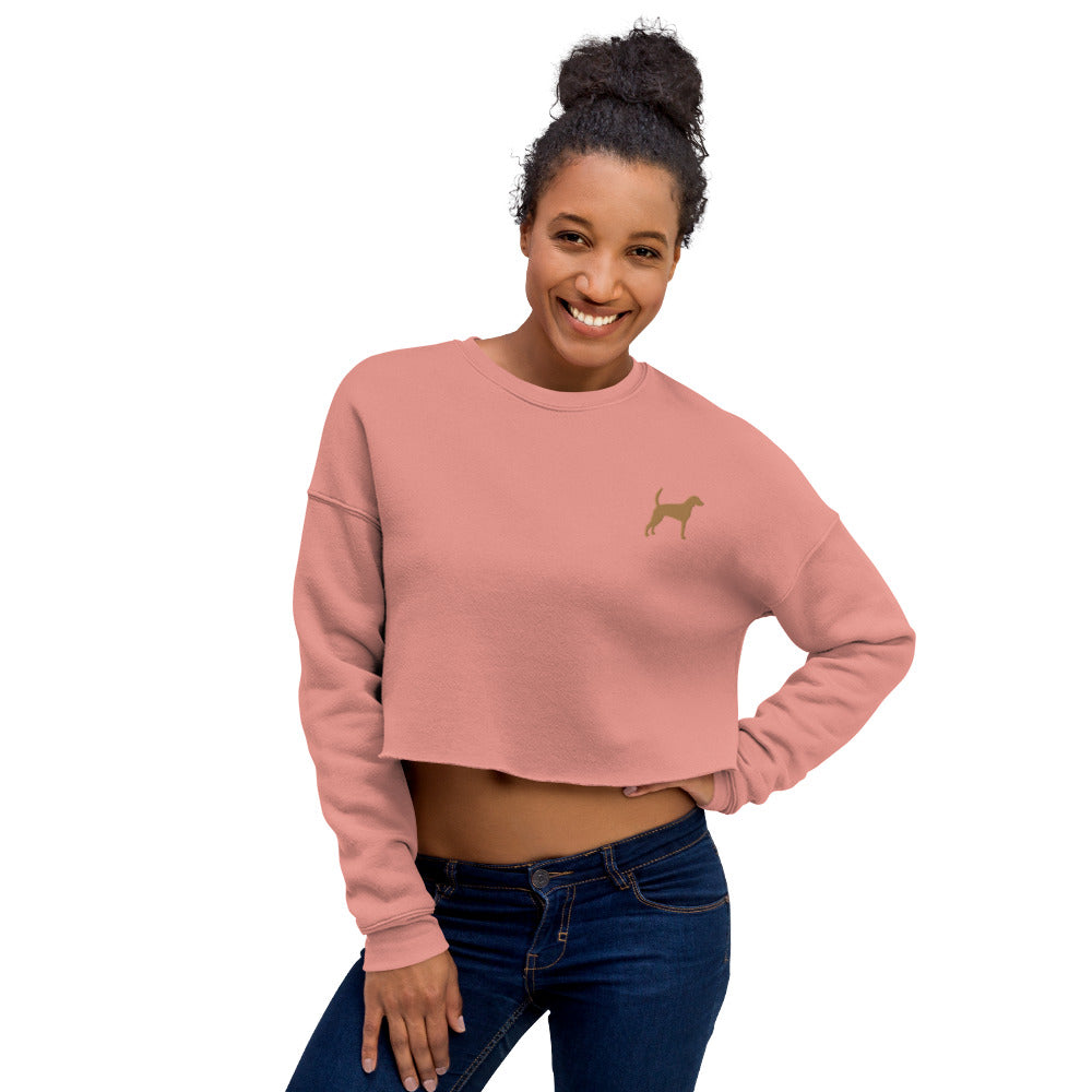 Foxhound Dog Crop Sweatshirt