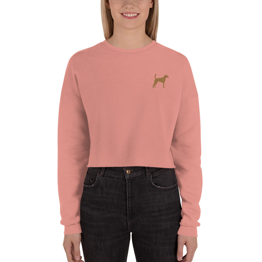 Foxhound Dog Crop Sweatshirt