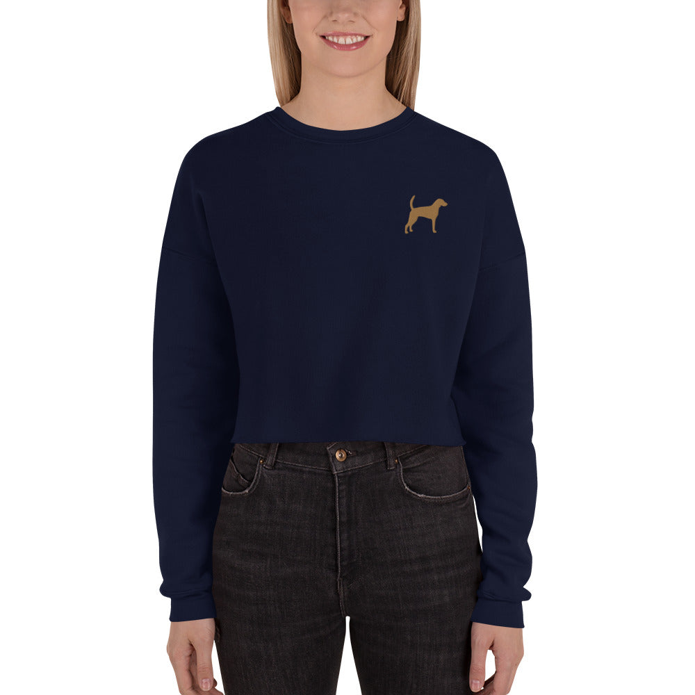 Foxhound Dog Crop Sweatshirt