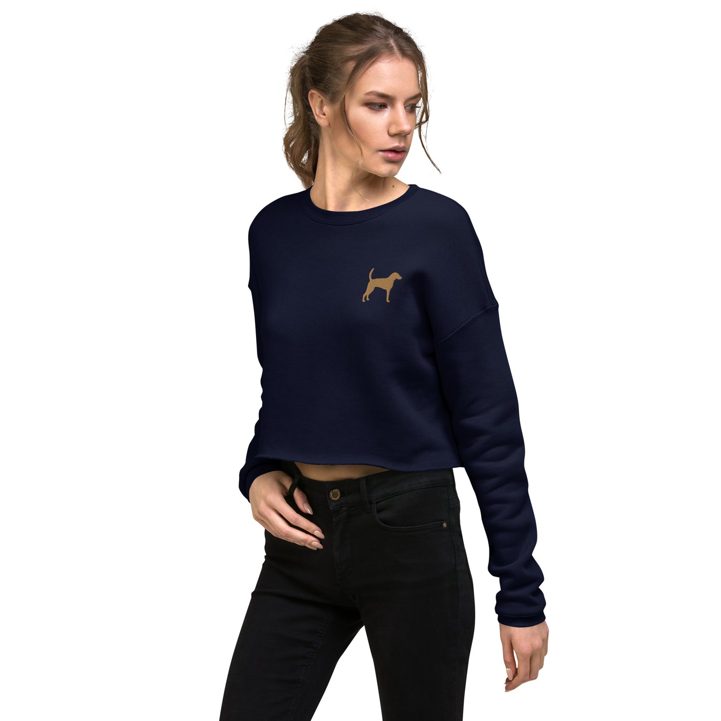 Foxhound Dog Crop Sweatshirt