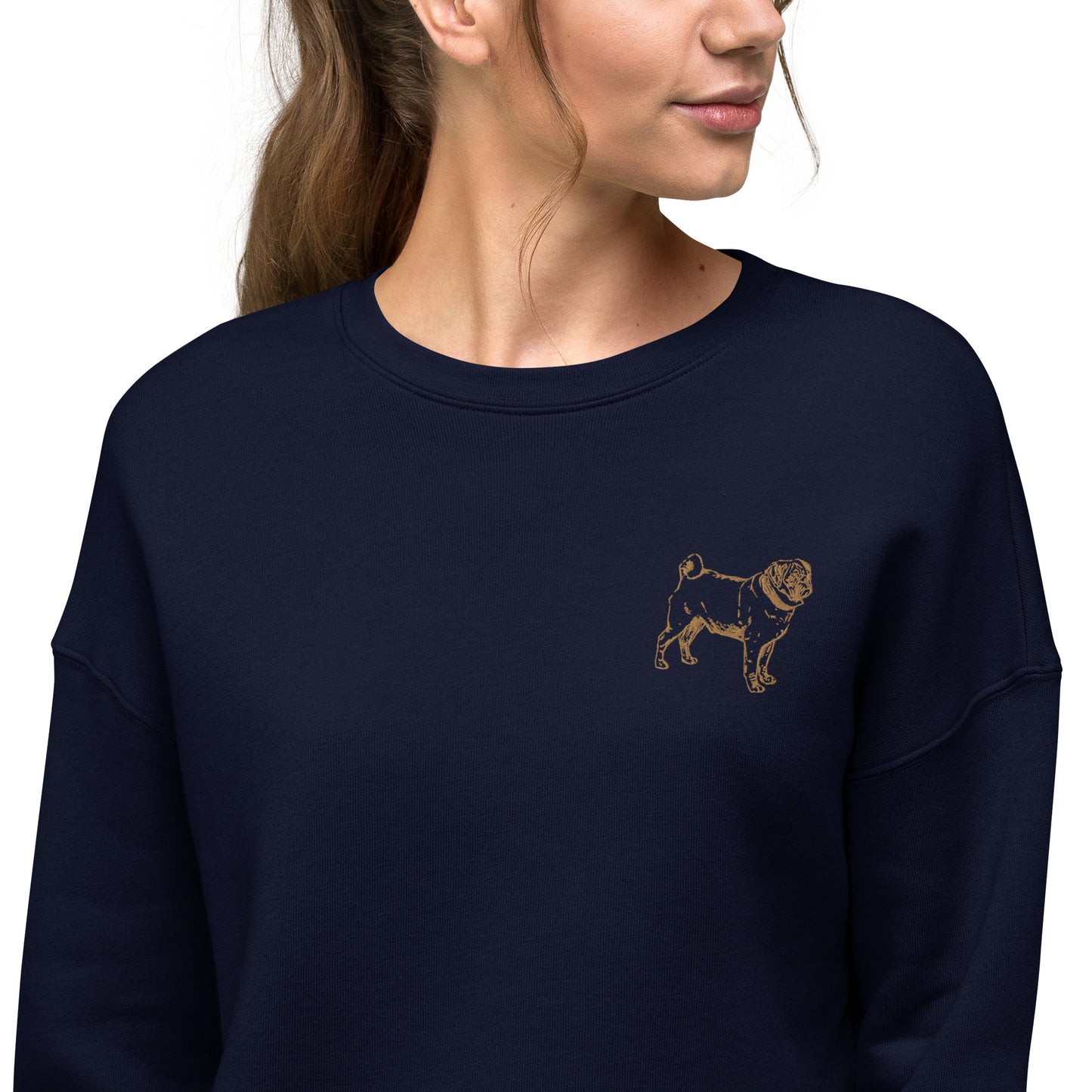 Pug Crop Sweatshirt