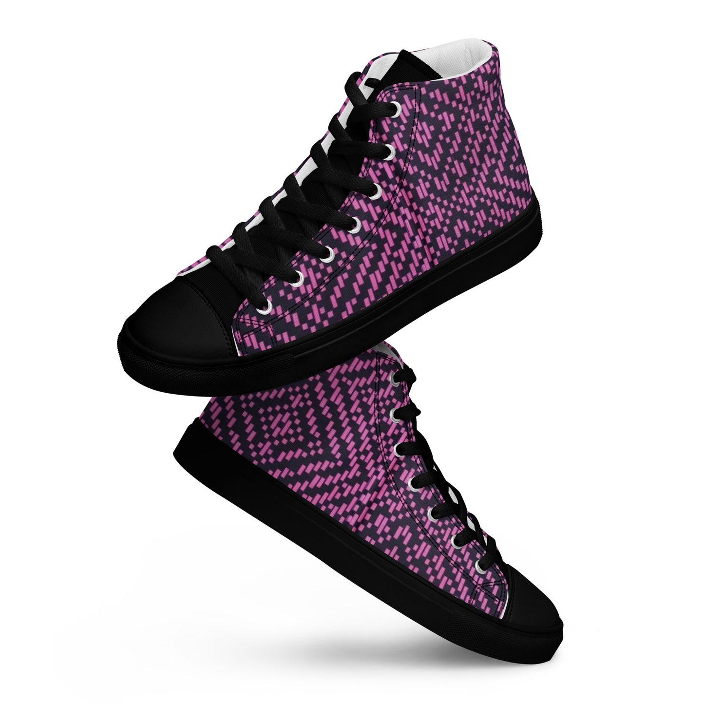 Pink Aztec Women’s high top canvas shoes