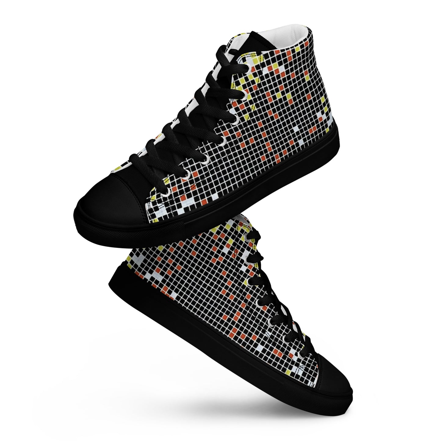 Graphic Aztec Women’s high top canvas shoes