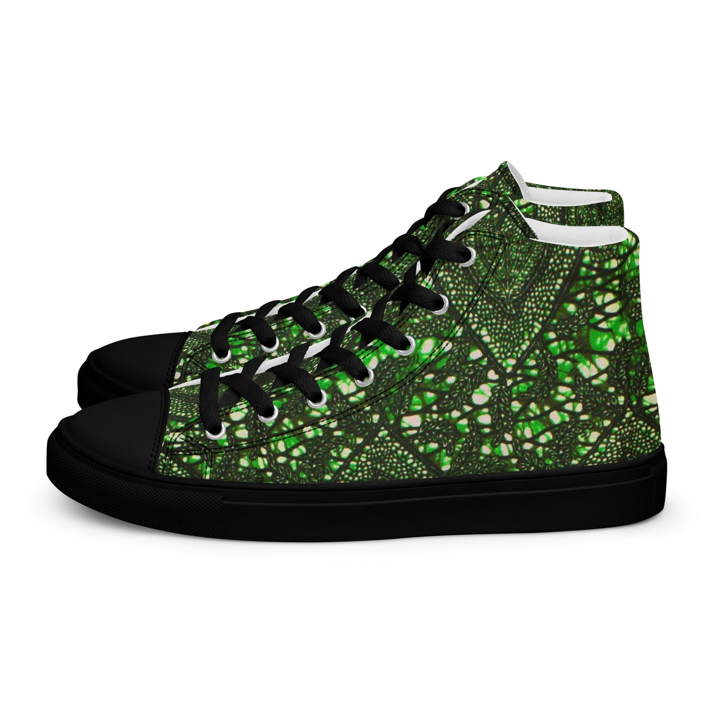 Green Peas Ankara Women’s high top canvas shoes