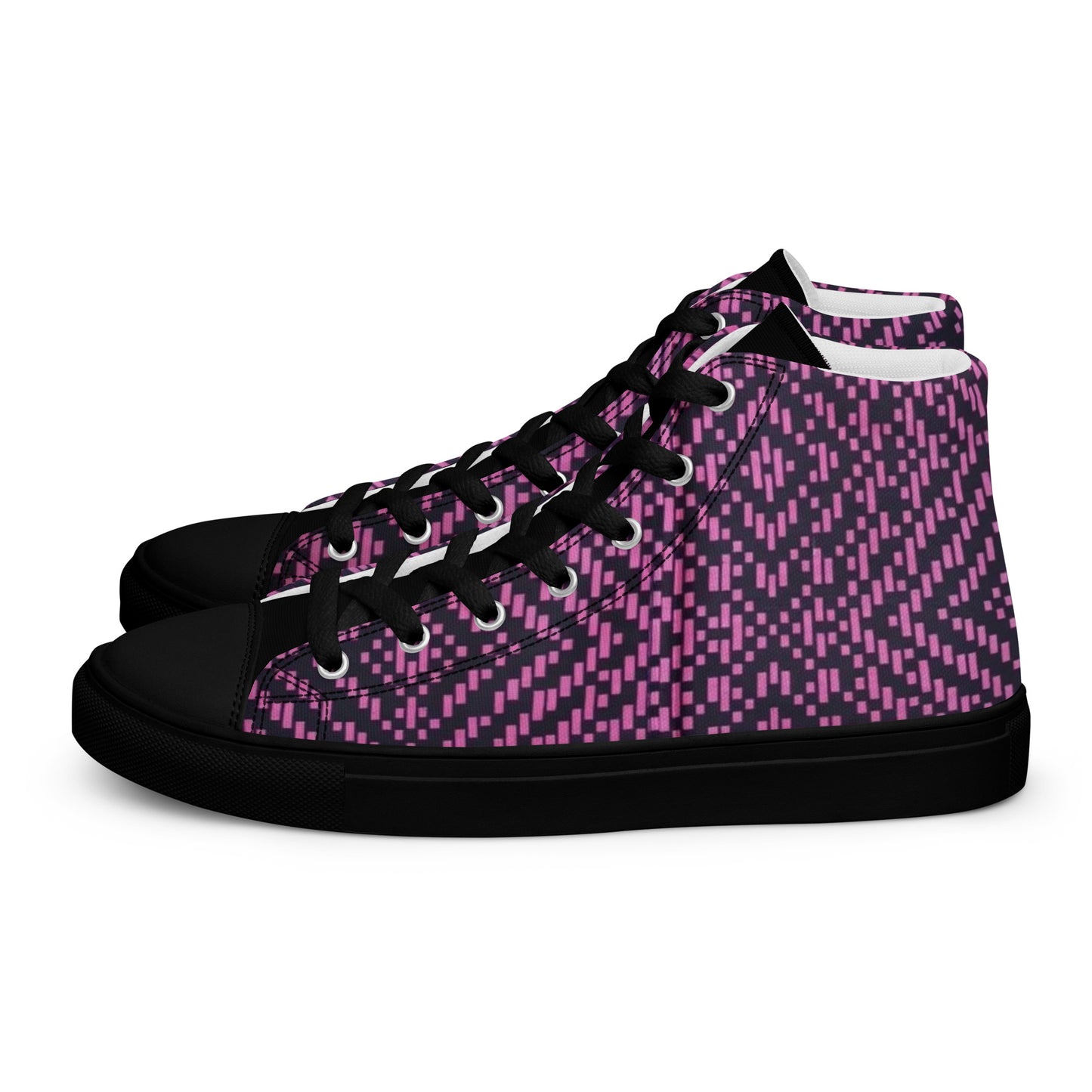 Pink Aztec Women’s high top canvas shoes