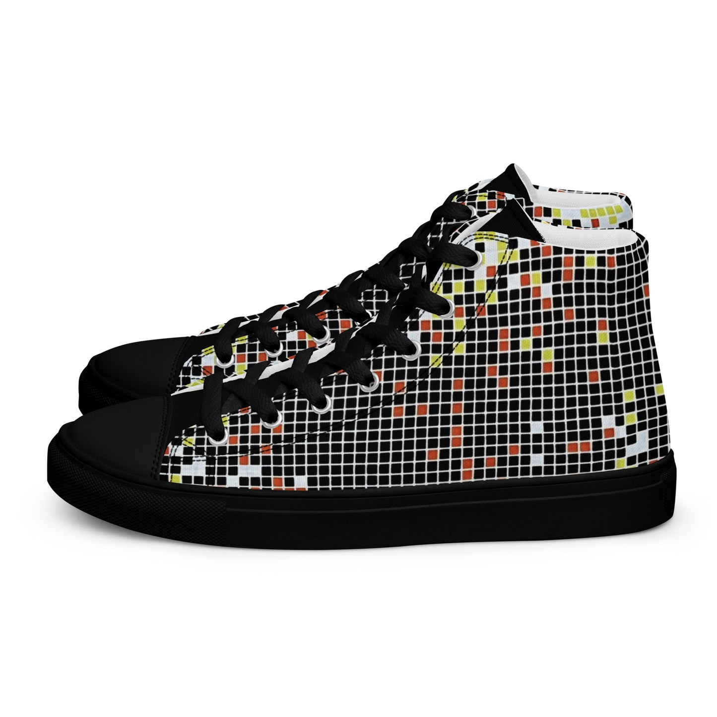 Graphic Aztec Women’s high top canvas shoes