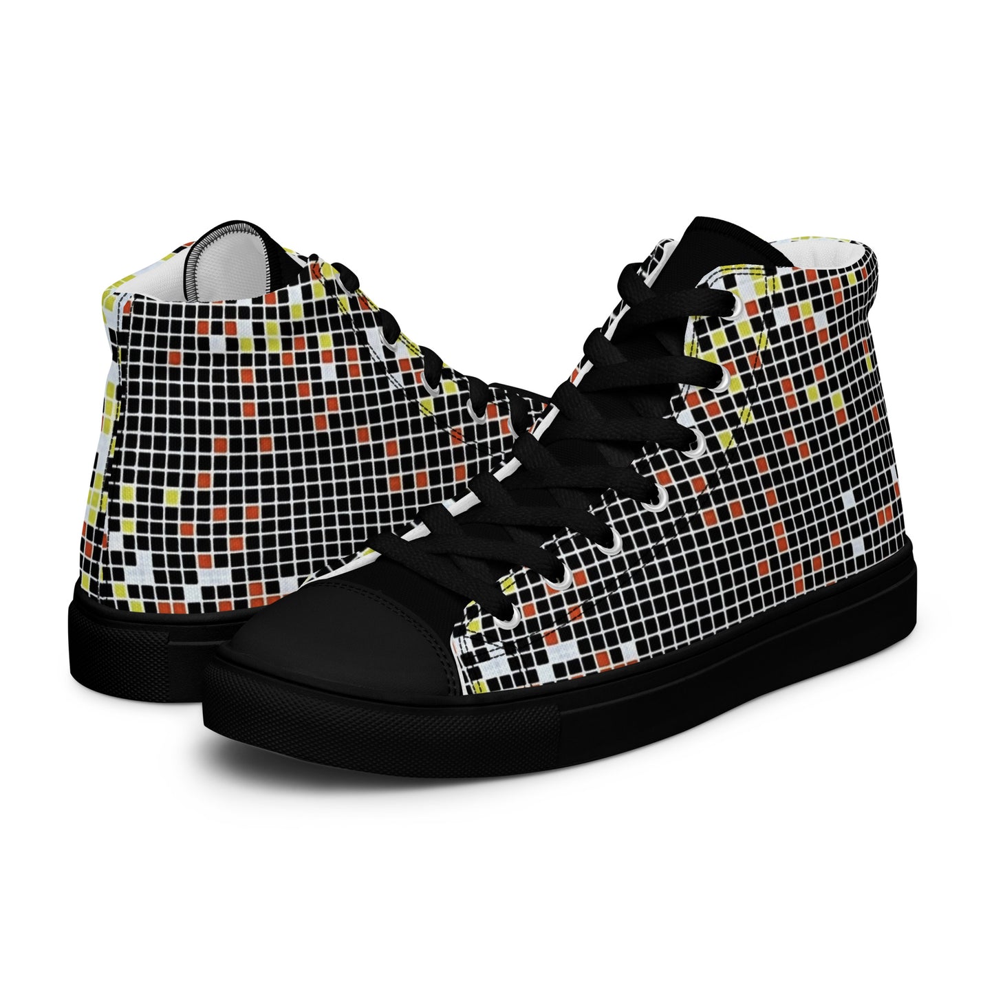 Graphic Aztec Women’s high top canvas shoes