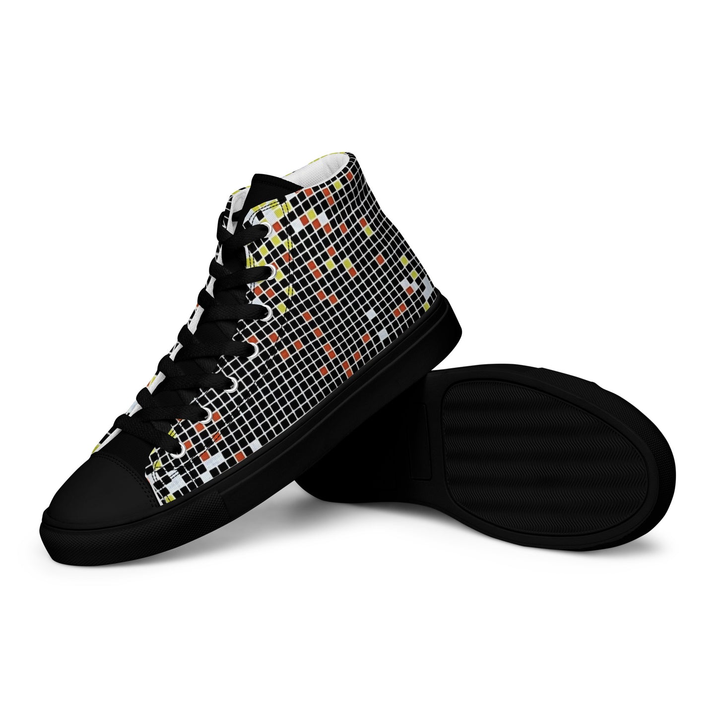 Graphic Aztec Women’s high top canvas shoes