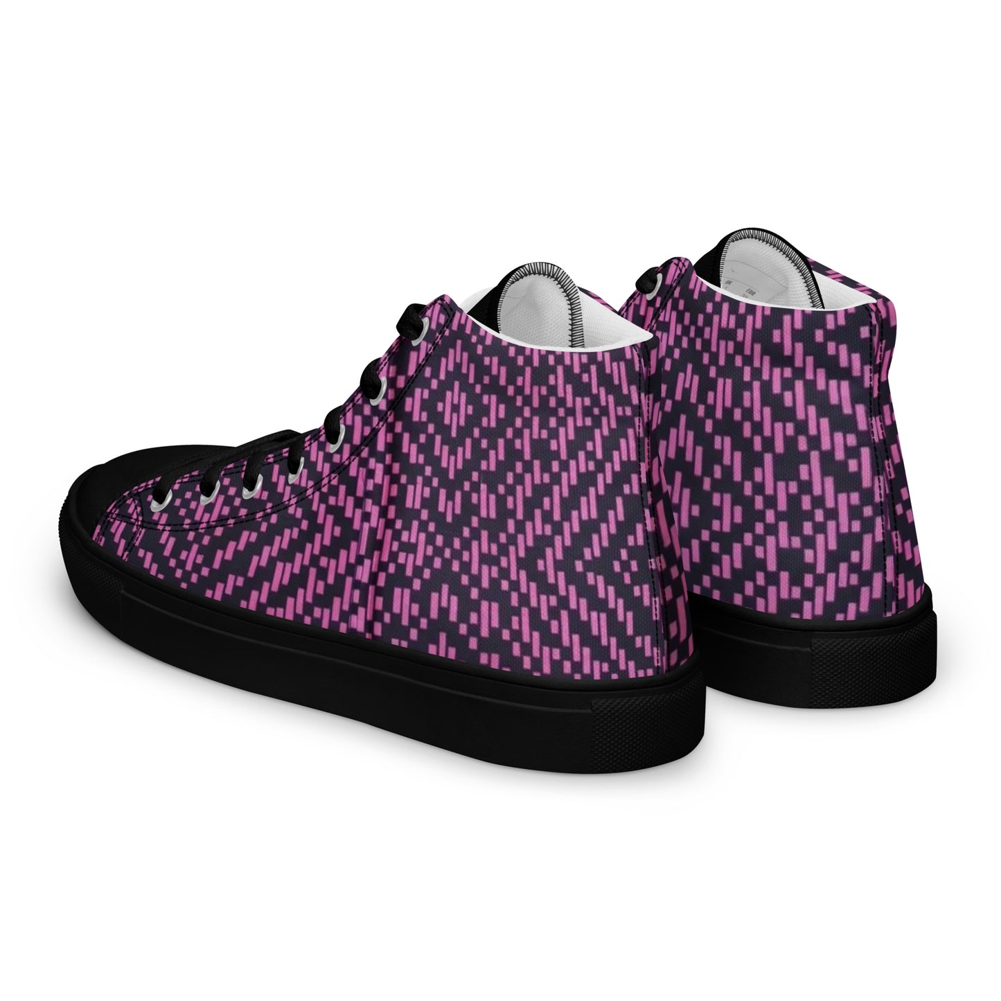 Pink Aztec Women’s high top canvas shoes