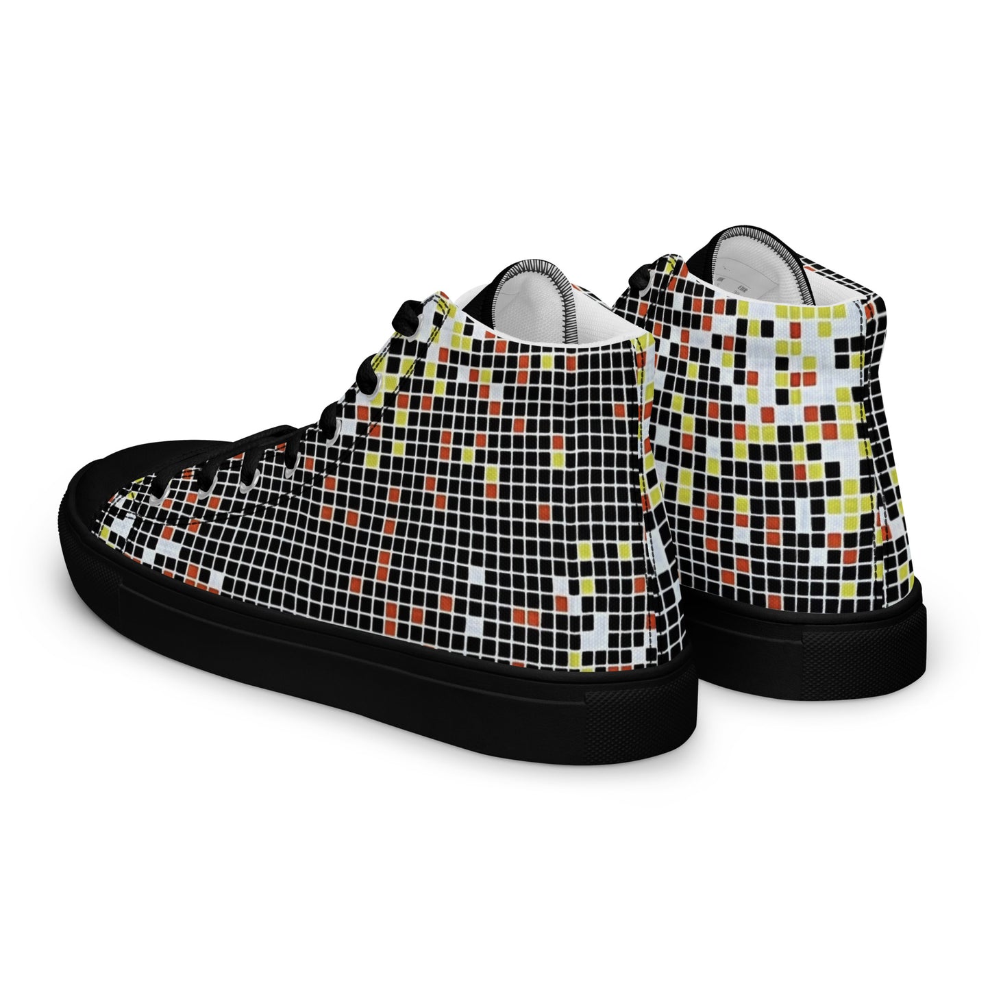 Graphic Aztec Women’s high top canvas shoes