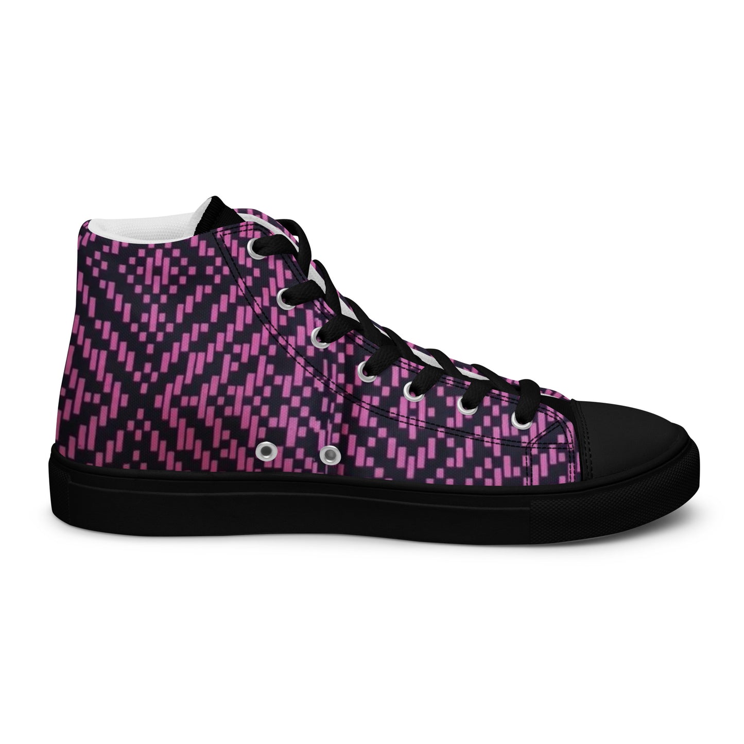 Pink Aztec Women’s high top canvas shoes