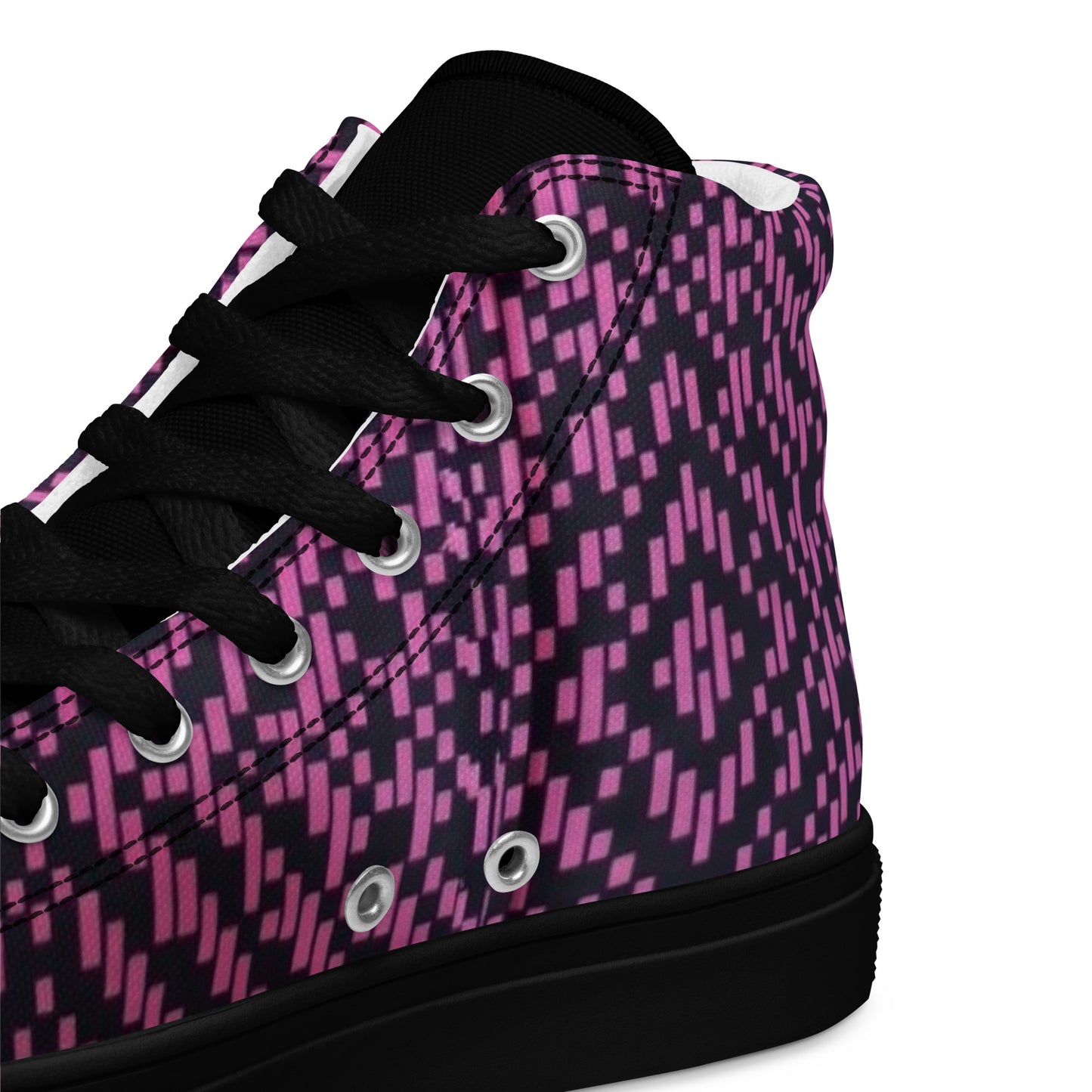 Pink Aztec Women’s high top canvas shoes