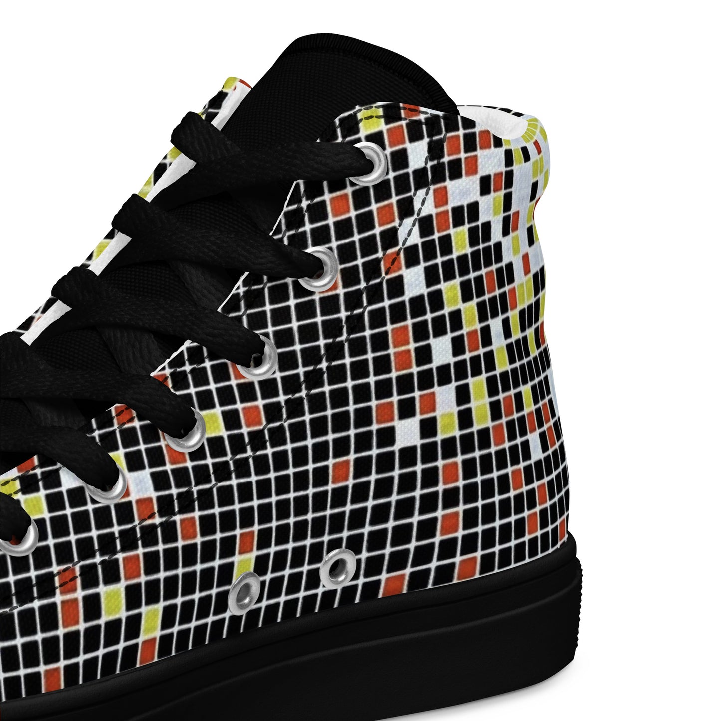 Graphic Aztec Women’s high top canvas shoes